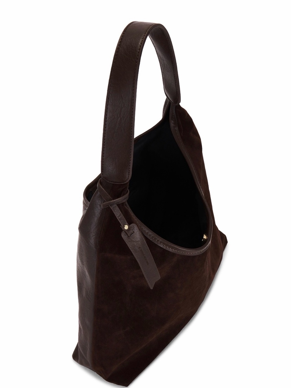 8 Other Reasons Dark Brown Slouch Suede Bag - Picture 1 of 4